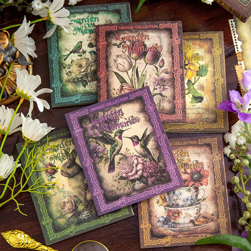 "Memory Flower Field" Series Of Vintage Style Pretty Paper