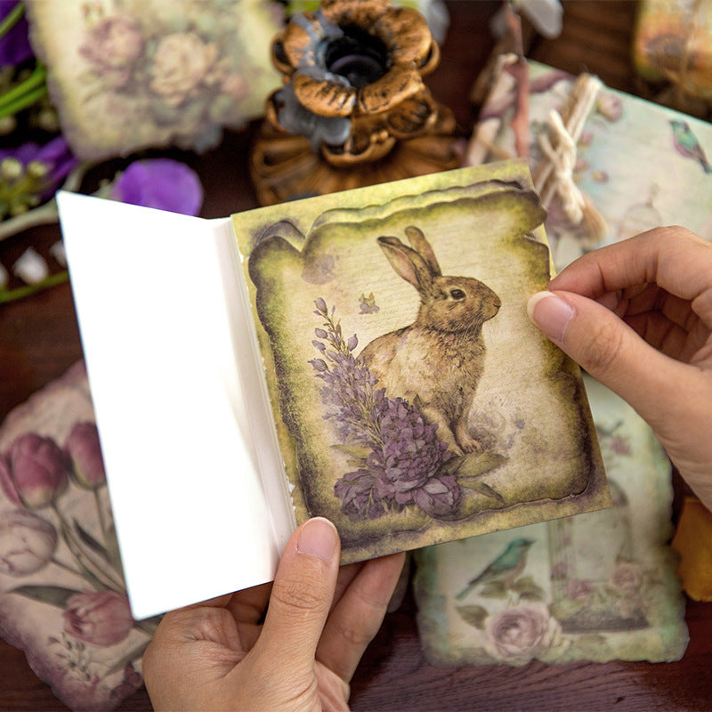 "Memory Flower Field" Series Of Vintage Style Pretty Paper