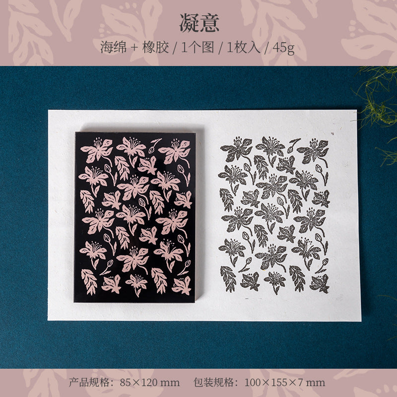 Floral Pattern Sponge Stamps