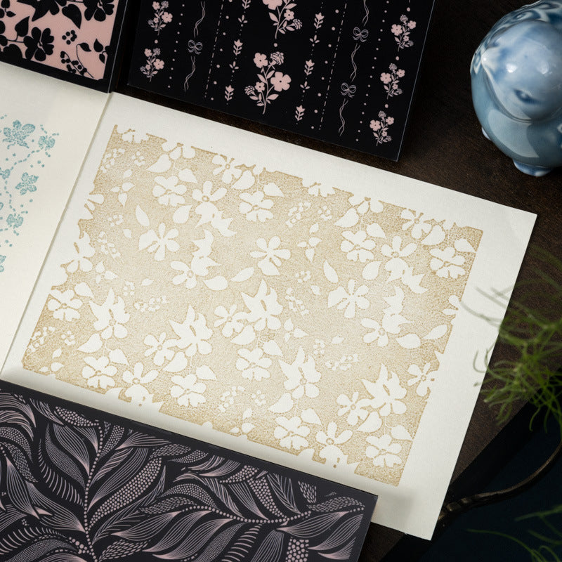 Floral Pattern Sponge Stamps