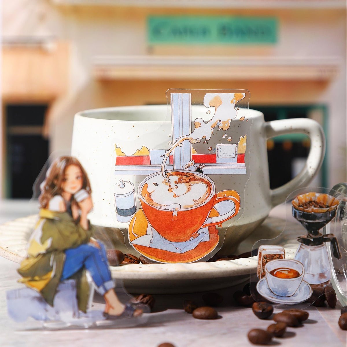 Coffee Memory PET Sticker