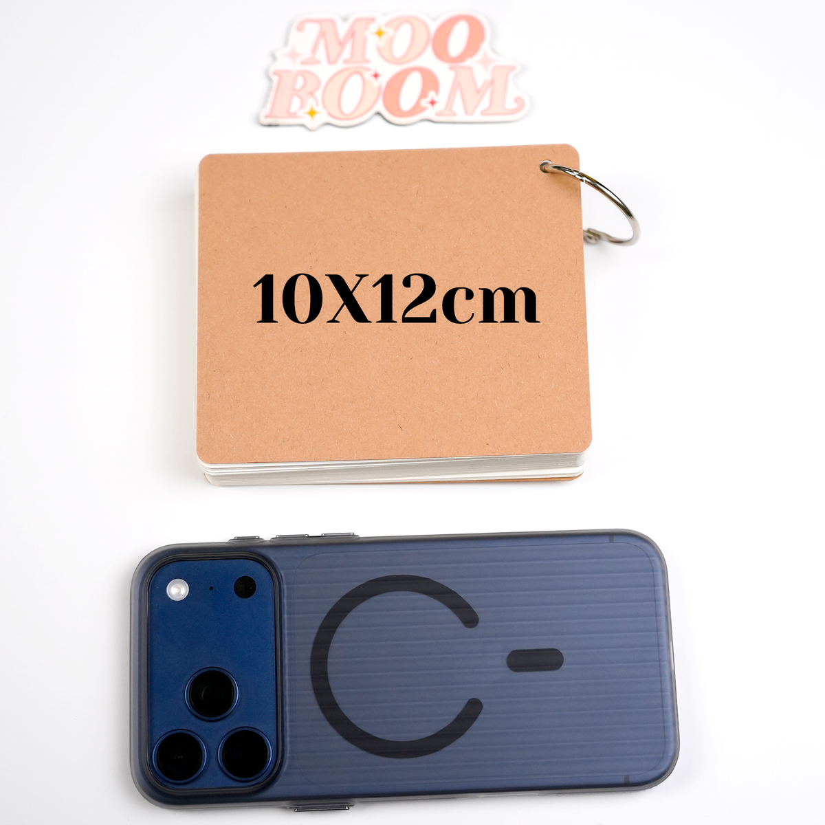 White Writable Punch Card & Metal Ring
