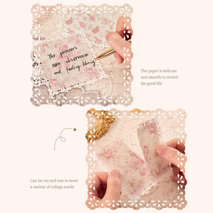Light Vintage Lace Hollow Paper