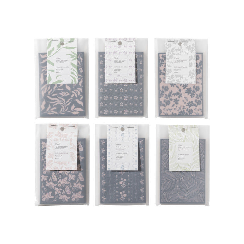 Floral Pattern Sponge Stamps