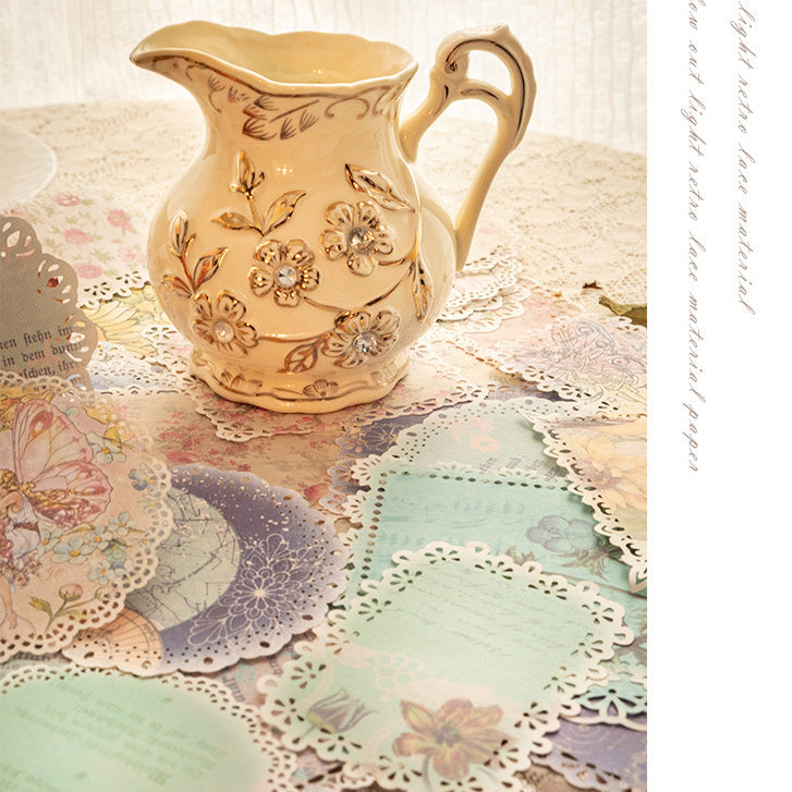 Light Vintage Lace Hollow Paper