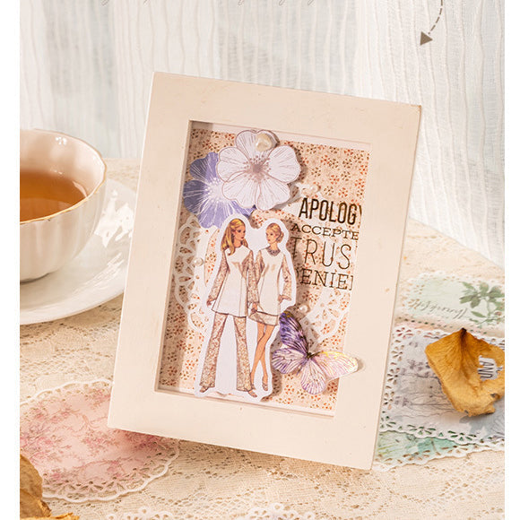 Light Vintage Lace Hollow Paper