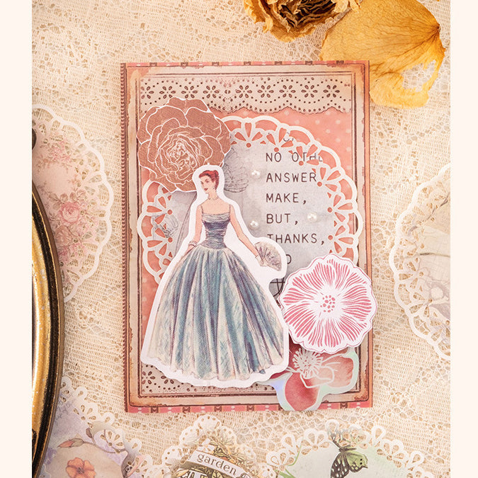 Light Vintage Lace Hollow Paper