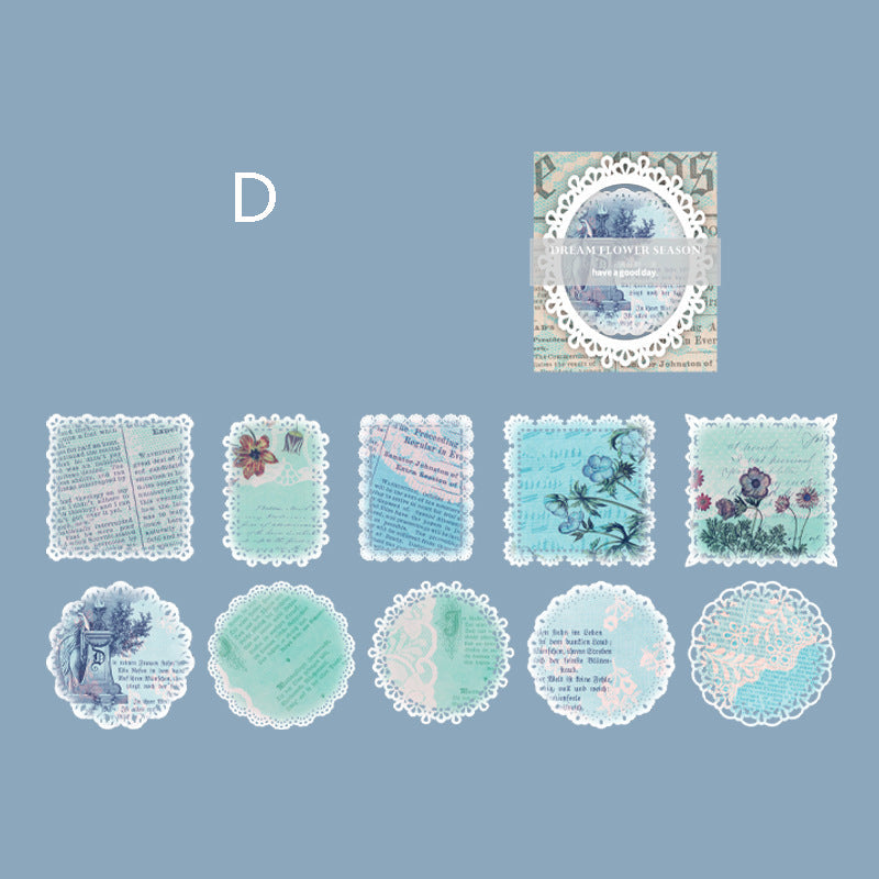 Light Vintage Lace Hollow Paper
