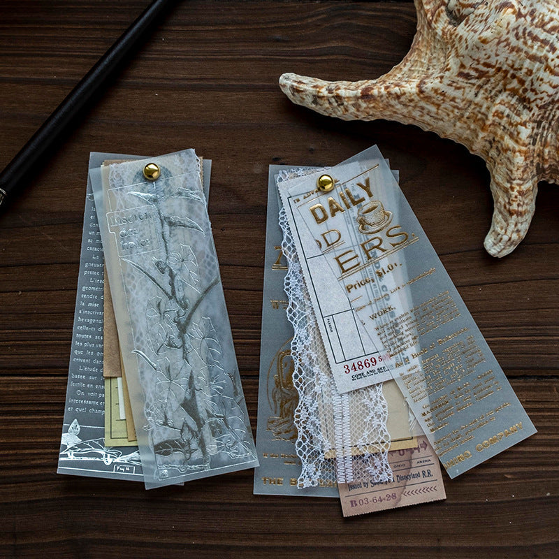 Shining Starry Sky Bronzing Silver Bronzing Paper 10pcs