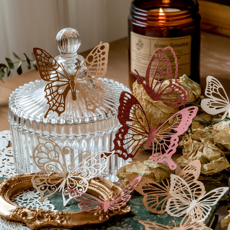 Floating Flower Series Embossed Die Cut Paper