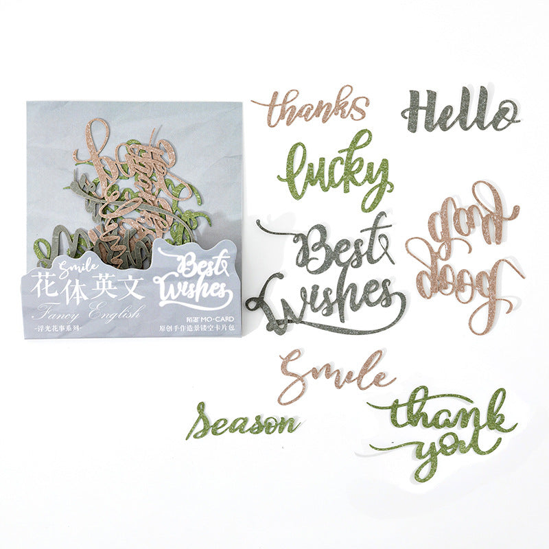 Floating Flower Series Embossed Die Cut Paper
