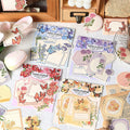 Falling Flowers Long Note Paper 30pcs