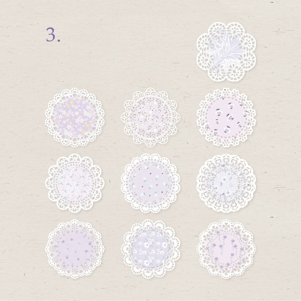 Lace Hollow Kraft Deco Paper 20pcs