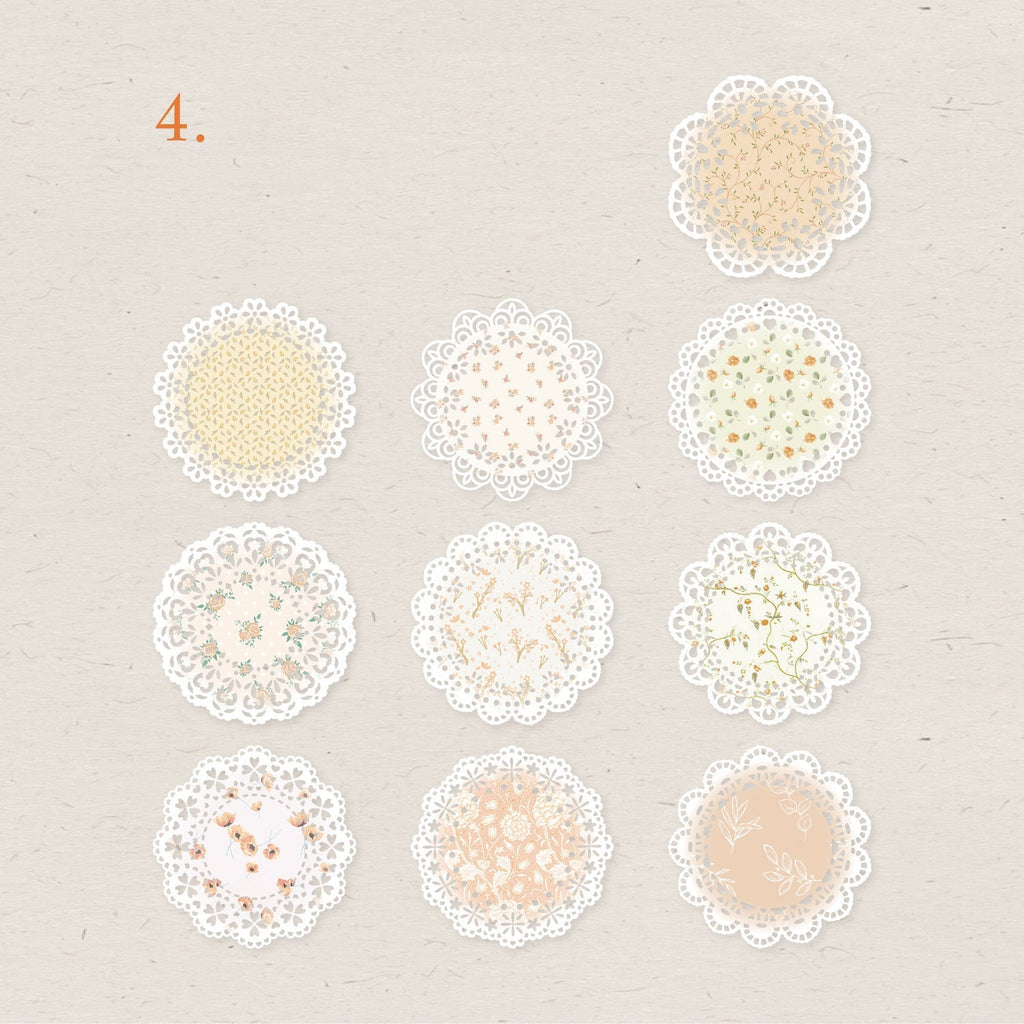 Lace Hollow Kraft Deco Paper 20pcs