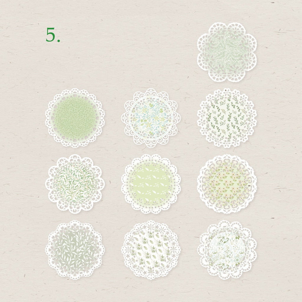 Lace Hollow Kraft Deco Paper 20pcs