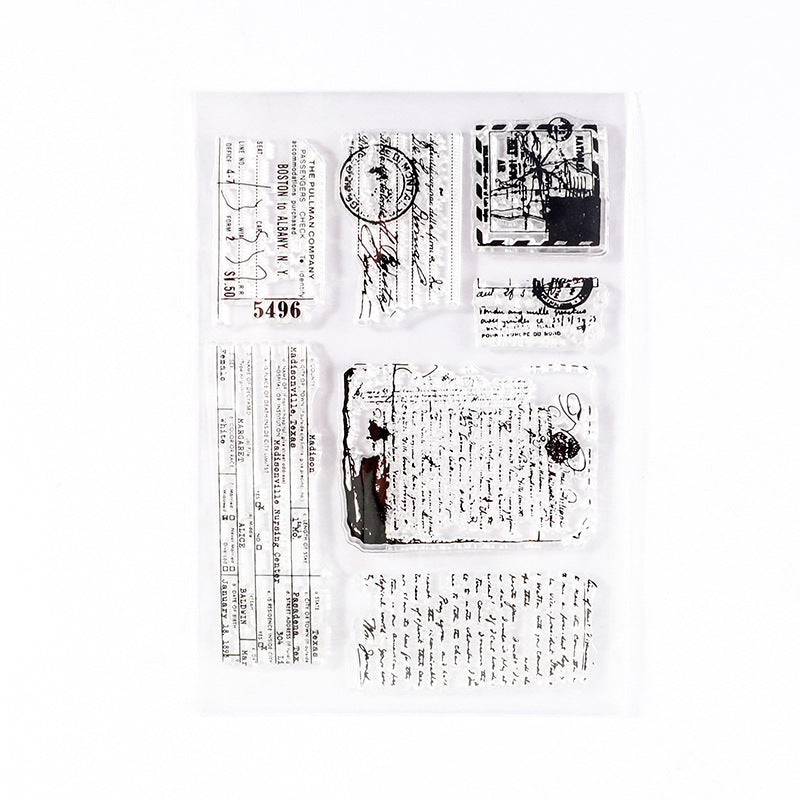 Vintage Series Transparent Silicone Stamp