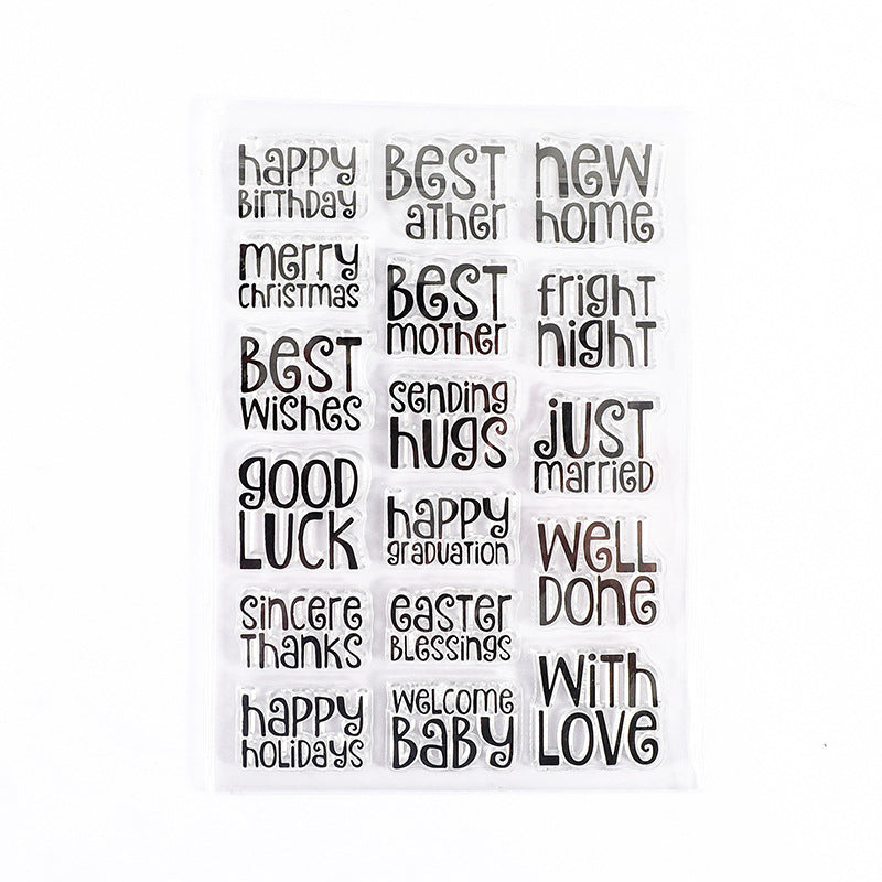 Vintage Series Transparent Silicone Stamp