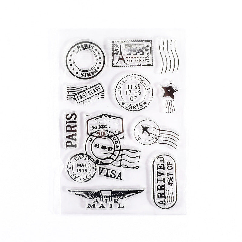 Vintage Series Transparent Silicone Stamp