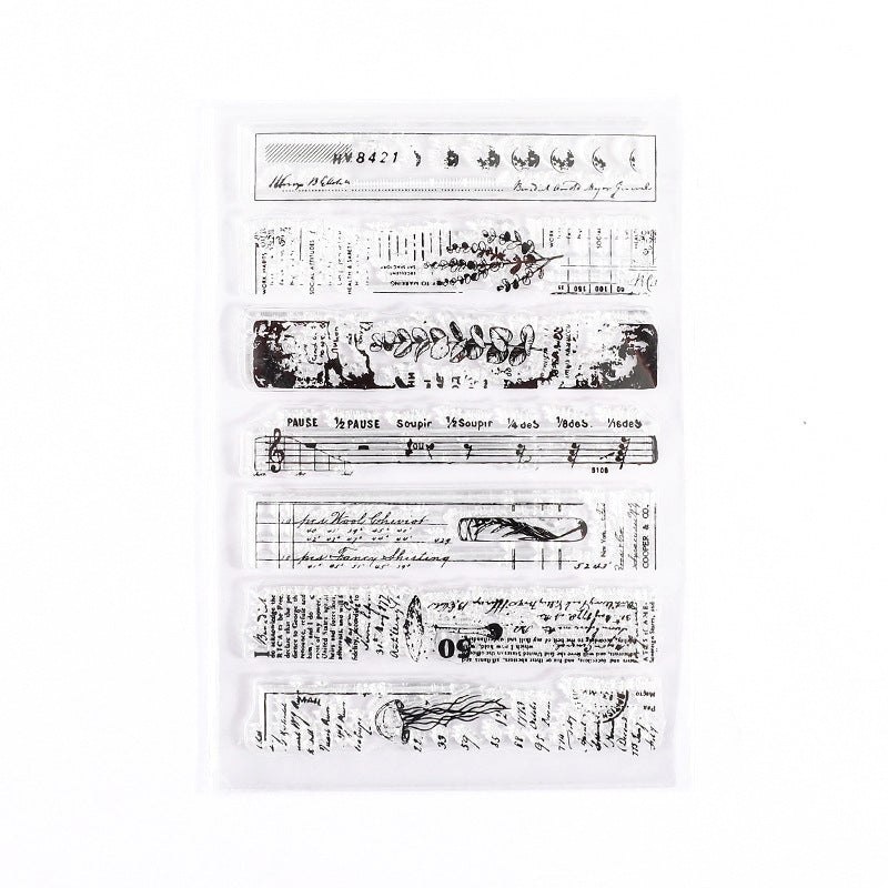 Vintage Series Transparent Silicone Stamp