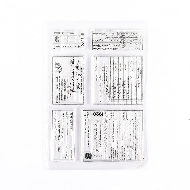 Vintage Series Transparent Silicone Stamp