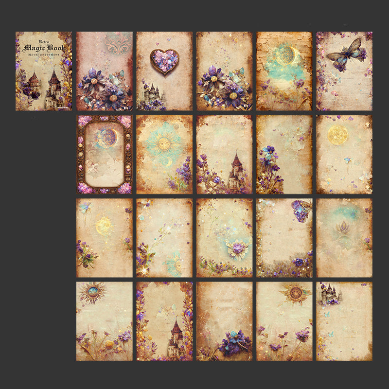 Magic Book Scrapbook Paper