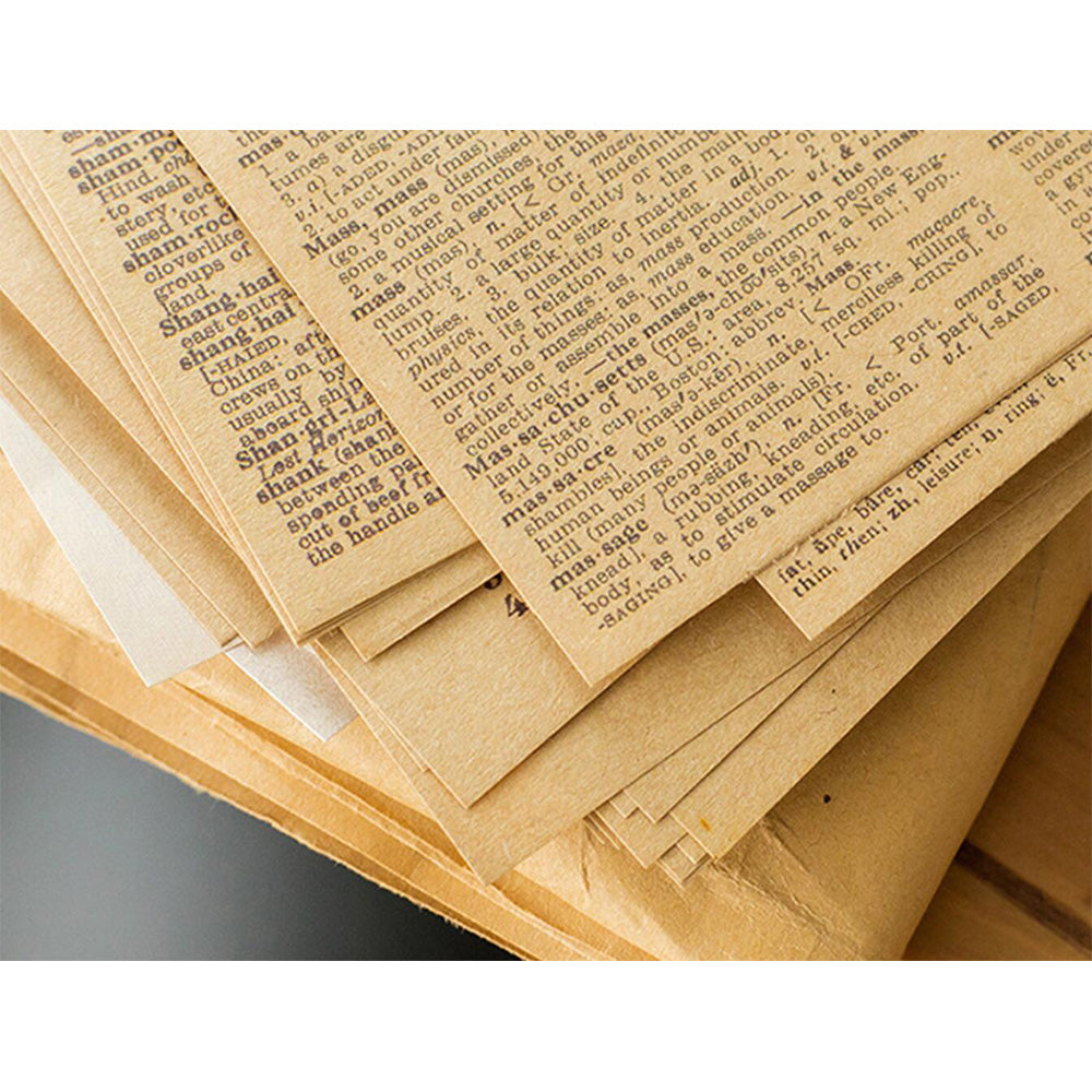 YANJI Old Book Vintage Scrapbook Paper 57PCS