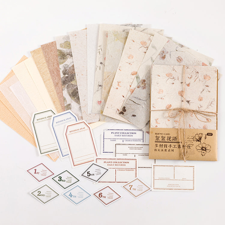Vintage Multi-Material Scrapbook Paper