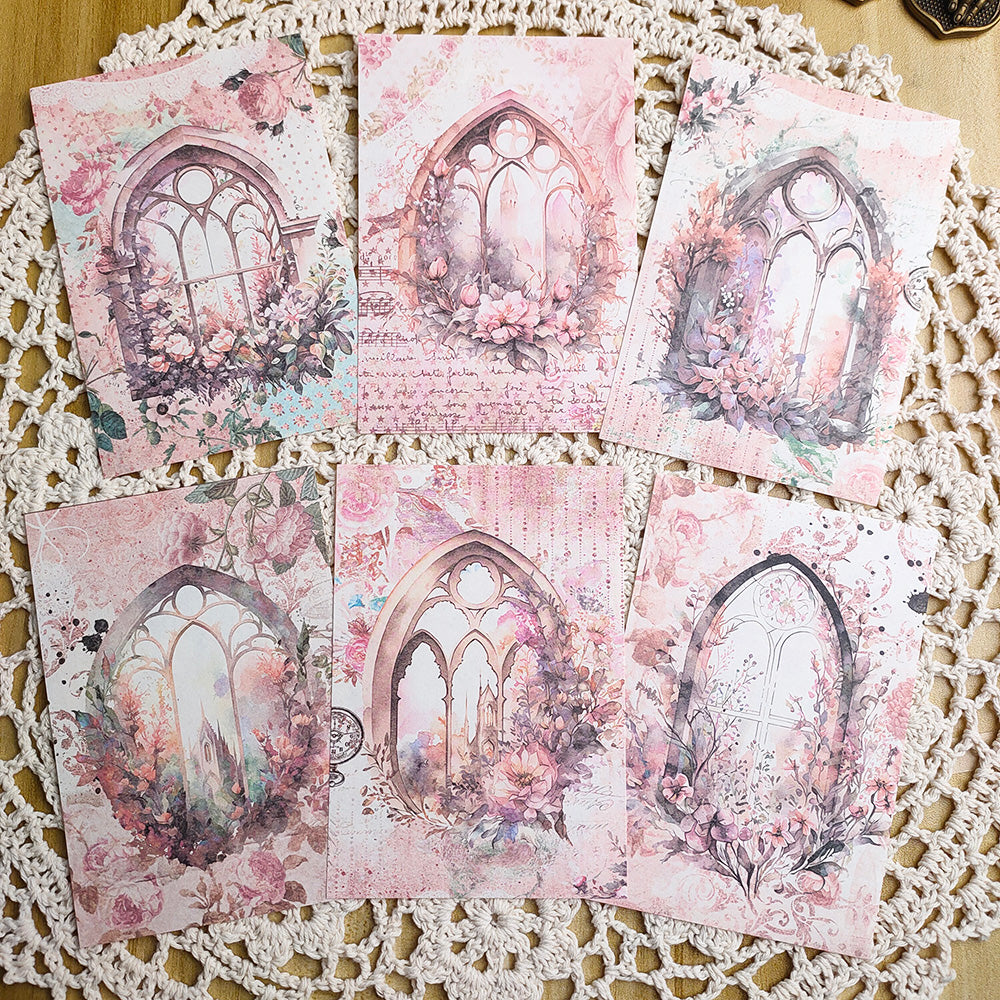 Window Theme Scrapbook Paper