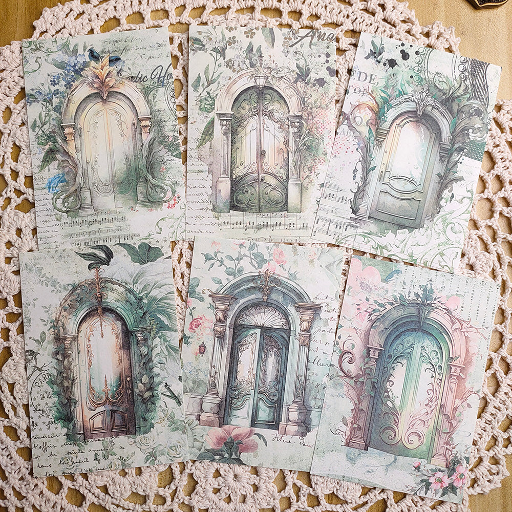 Window Theme Scrapbook Paper