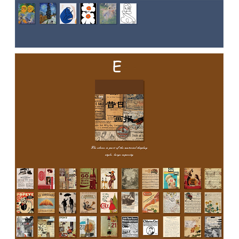 365 Mini Vintage-Style Journal Paper Set