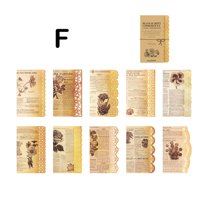GOOD DAY Vintage Hollow Lace Scrapbook Paper