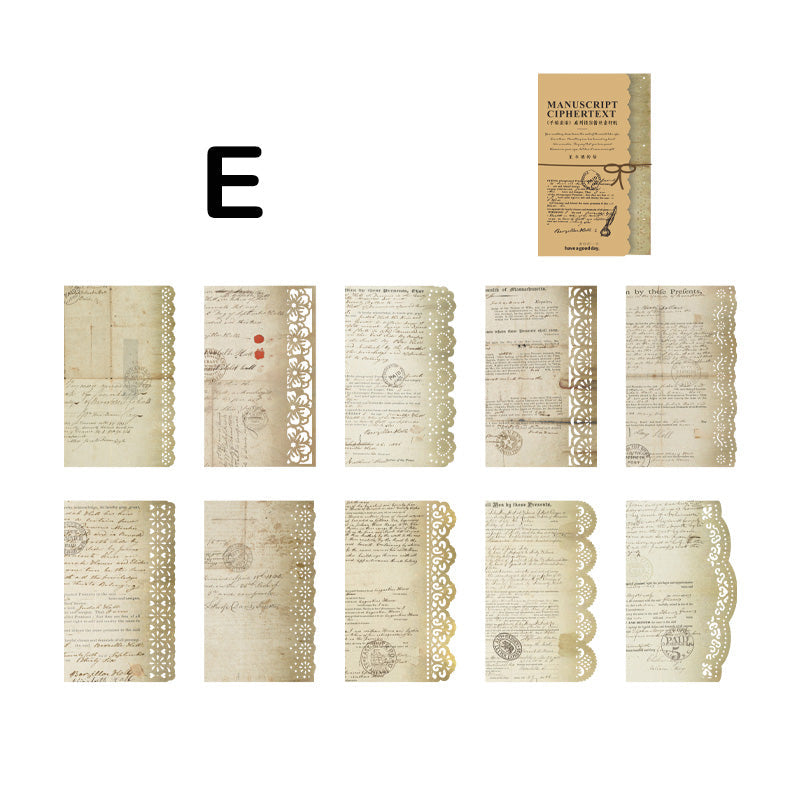 GOOD DAY Vintage Hollow Lace Scrapbook Paper