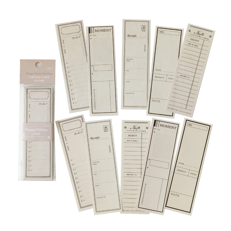 MOCARD Vintage Textured Memo Paper 30PCS