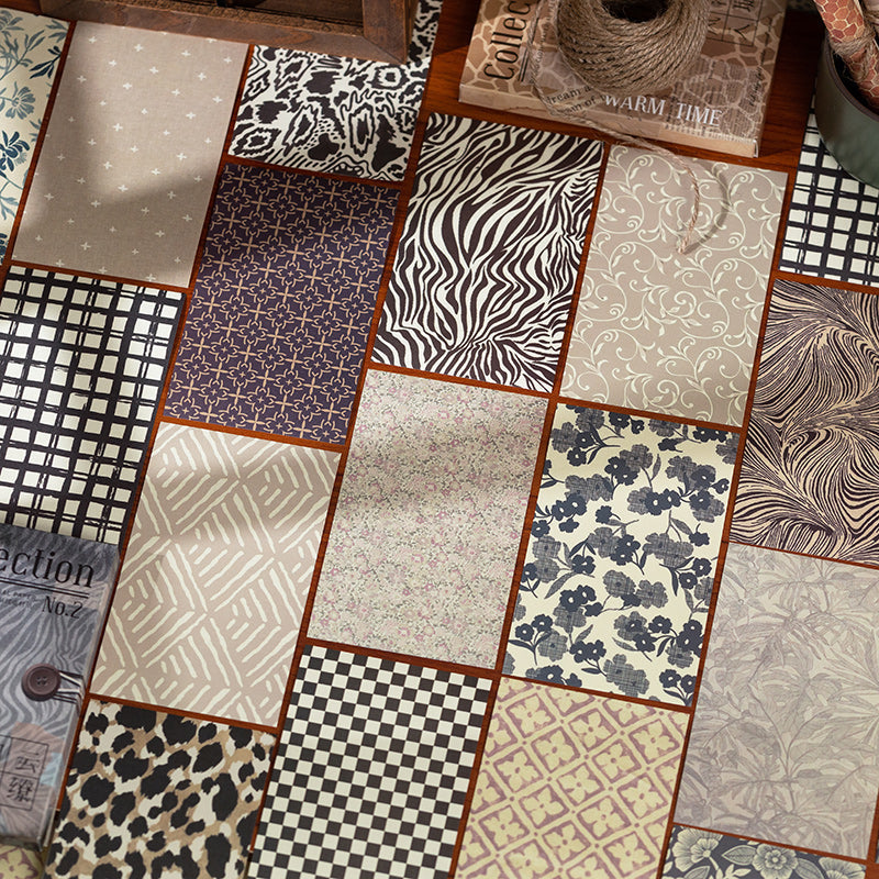 YUXIAN Time Warmth Series Vintage Scrapbook Papers